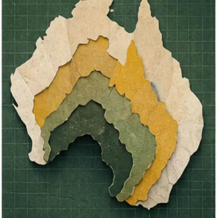 Original editorial illustration for How Australia turns people into statistical maps. detail view.