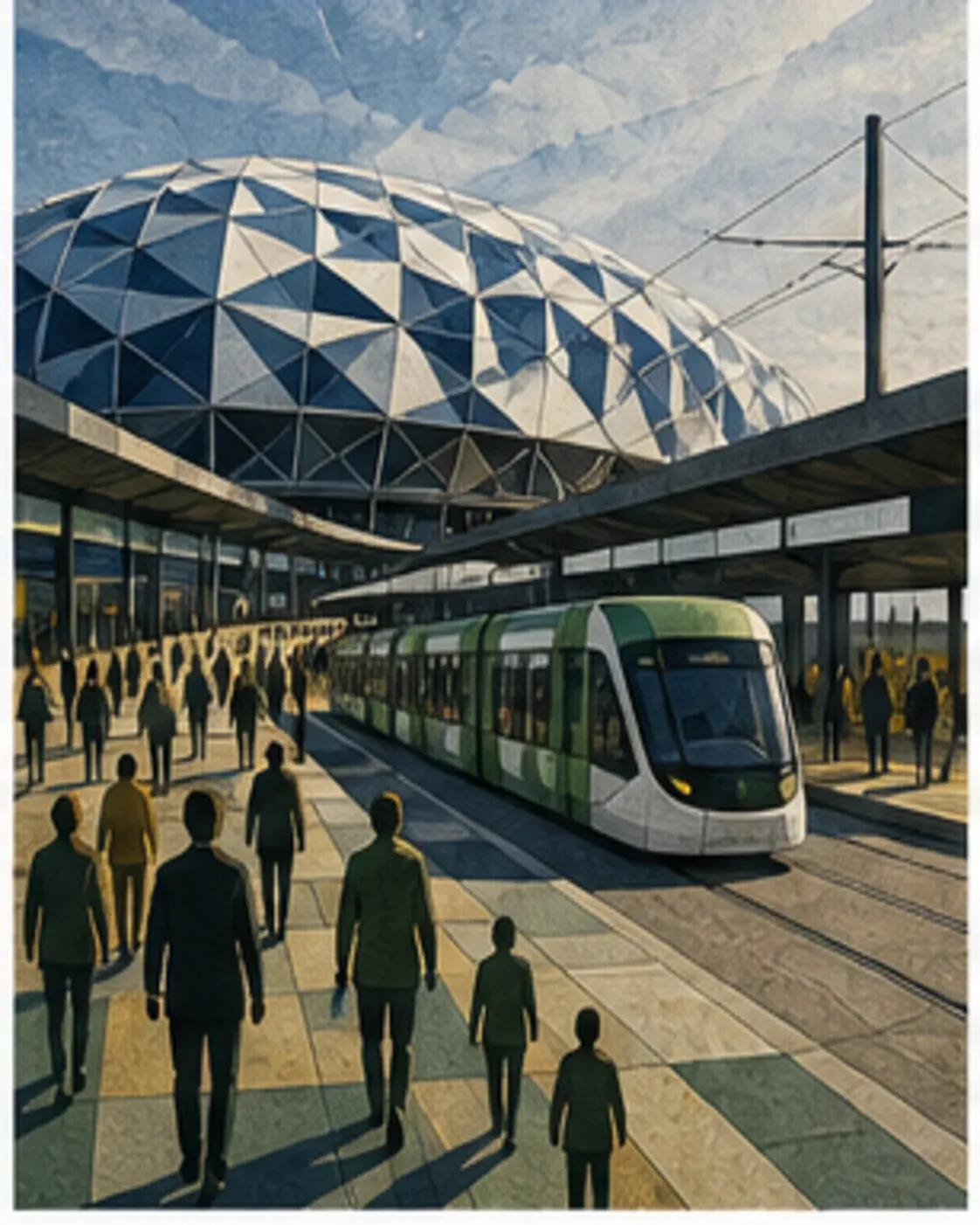 Original editorial illustration for Why Optus Stadium searches jumped before Dockers versus Crows.