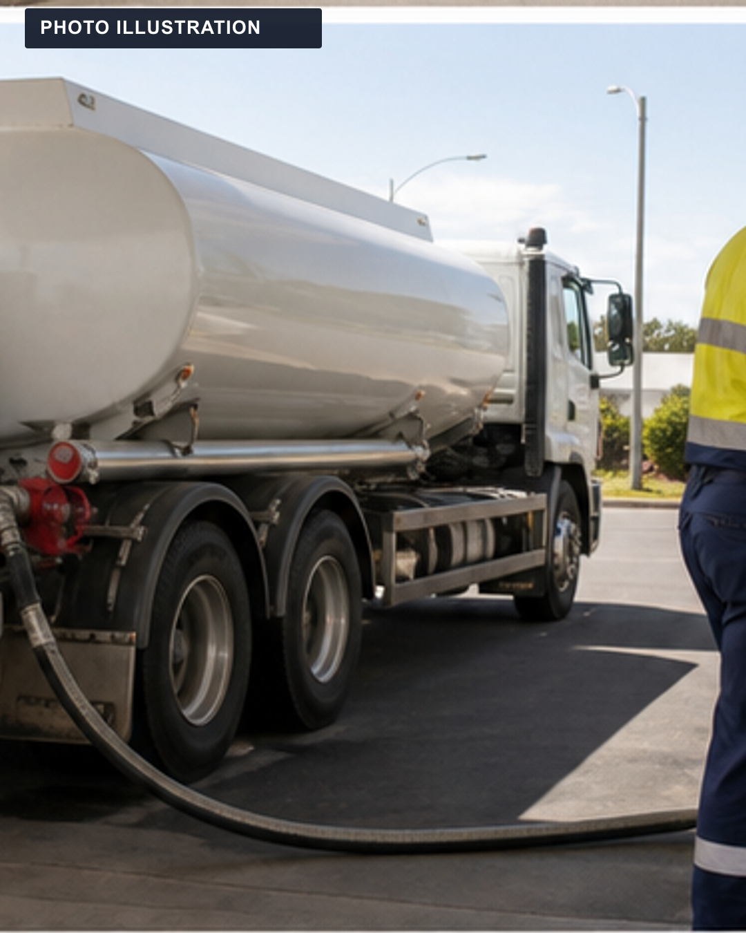 PHOTO ILLUSTRATION: A generic fuel delivery and pump context.