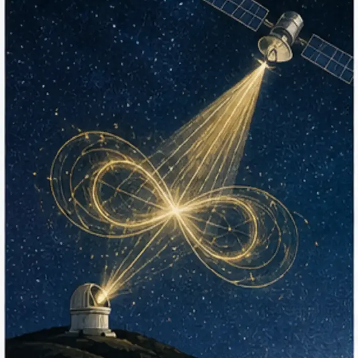 Original editorial illustration for What Australians asked of the quantum technology boom. detail view.